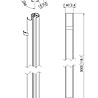 Vogels PUC 2430B Buis 300cm