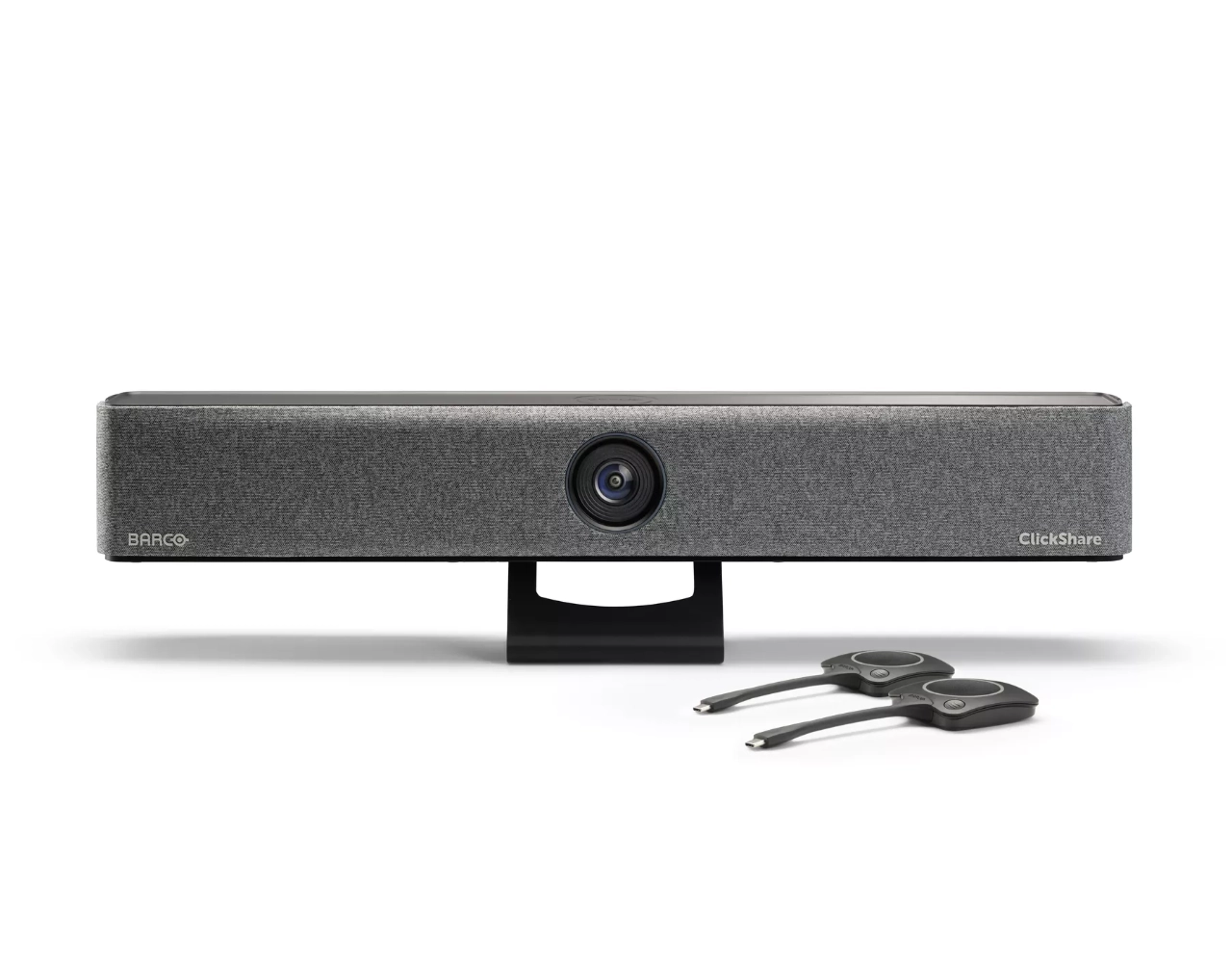 Barco Clickshare bar Pro met 2 buttons