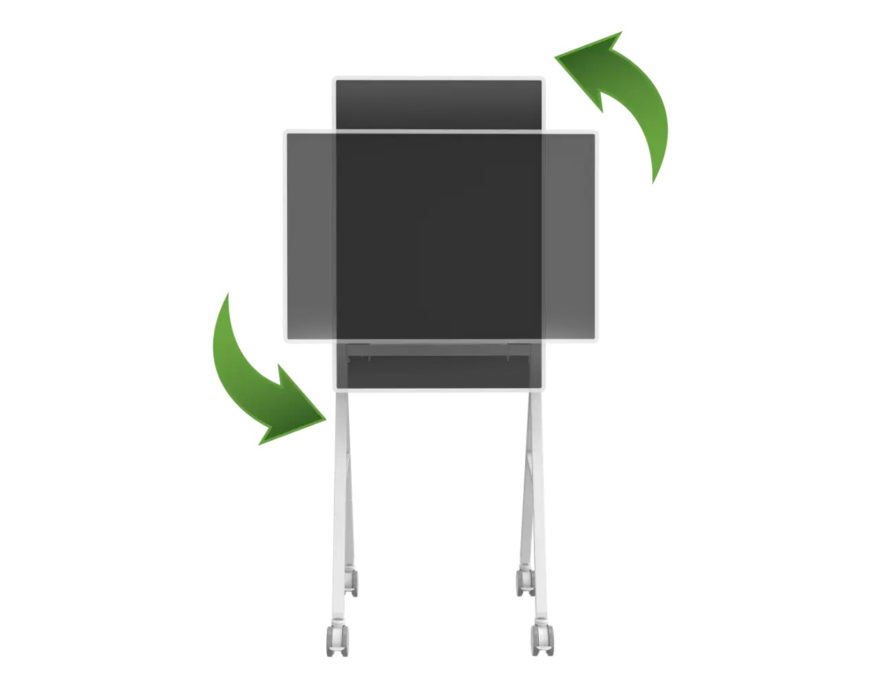 Vision White Flipchart-Style Floorstand VFM-F10/WH