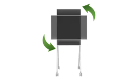 Vision White Flipchart-Style Floorstand VFM-F10/WH