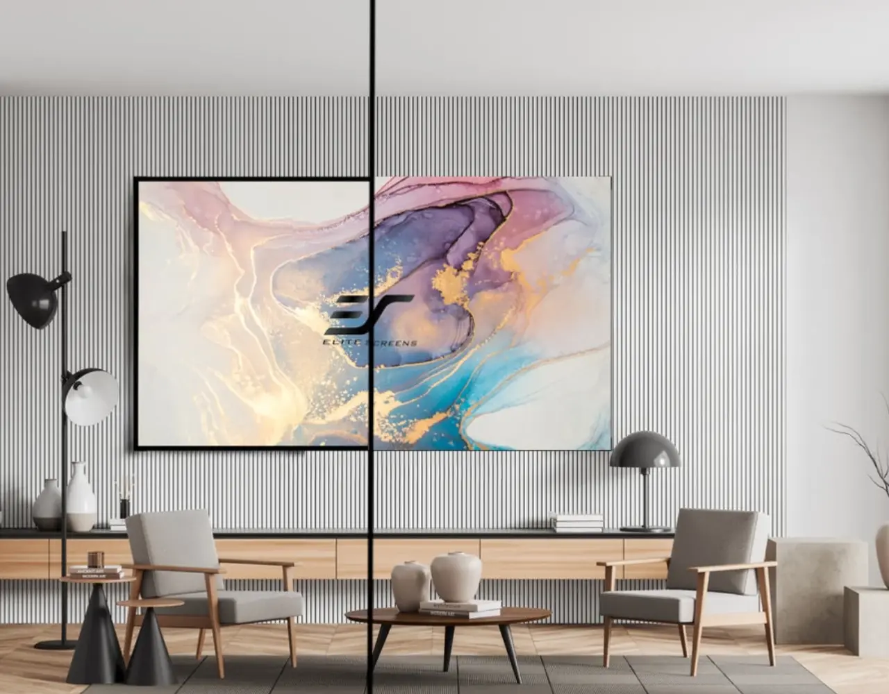Elite Screens Elite Screens Aeon Edge Free CLR vast frame projectiescherm Elite Screens Elite Screens Aeon Edge Free CLR vast frame projectiescherm