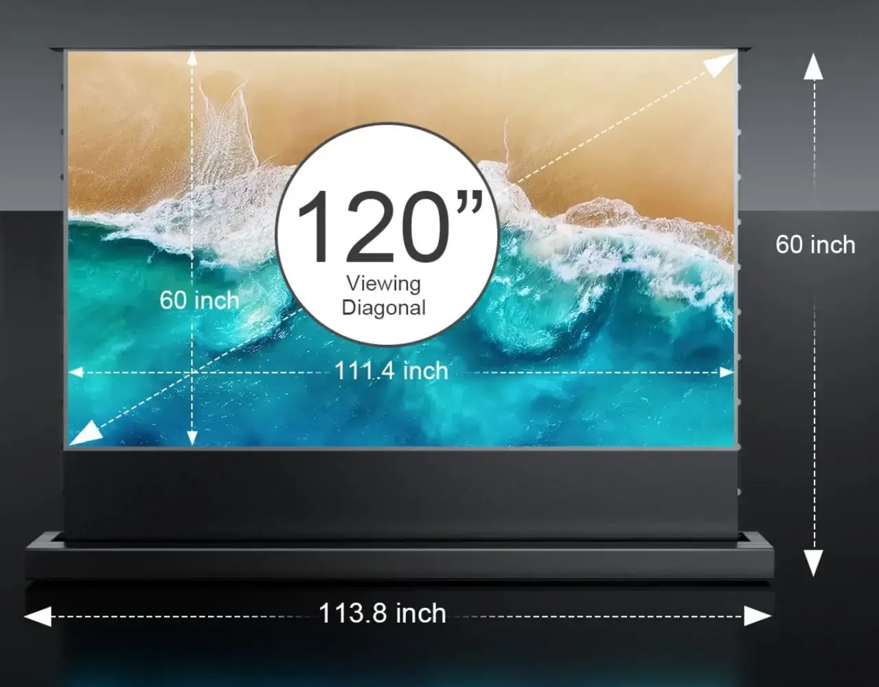 Awol Vision AWOL VISION Floor Rise UST ALR 120 inch