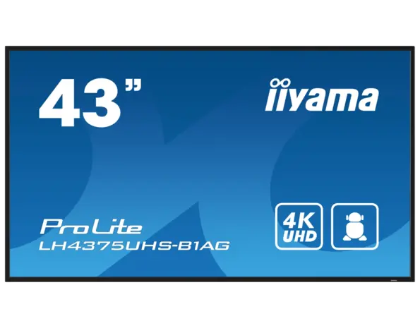 iiyama iiyama ProLite LH4375UHS-B1AG digital signage display iiyama iiyama ProLite LH4375UHS-B1AG digital signage display