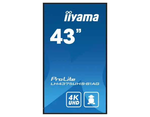 iiyama iiyama ProLite LH4375UHS-B1AG digital signage display iiyama iiyama ProLite LH4375UHS-B1AG digital signage display