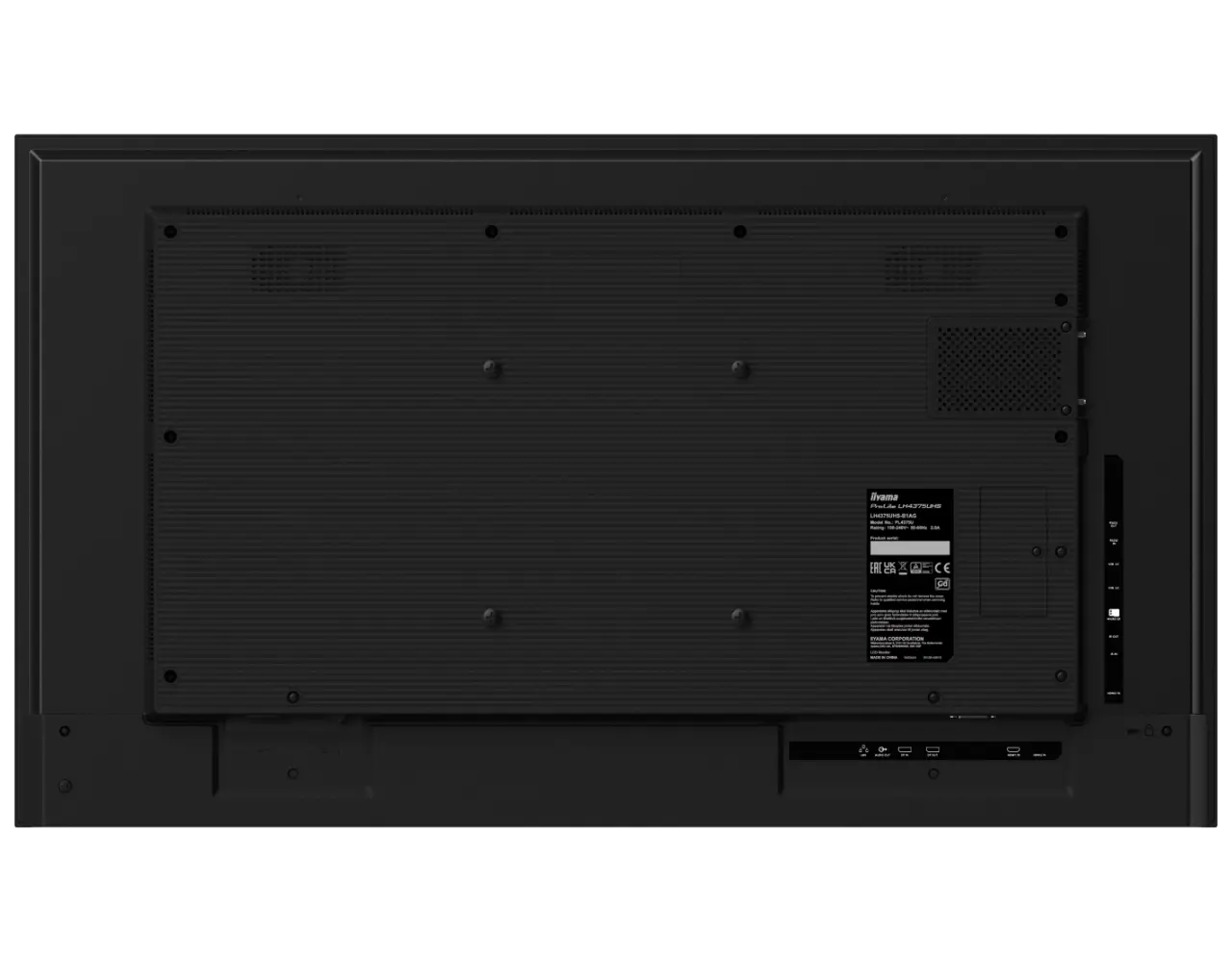 iiyama iiyama ProLite LH4375UHS-B1AG digital signage display iiyama iiyama ProLite LH4375UHS-B1AG digital signage display
