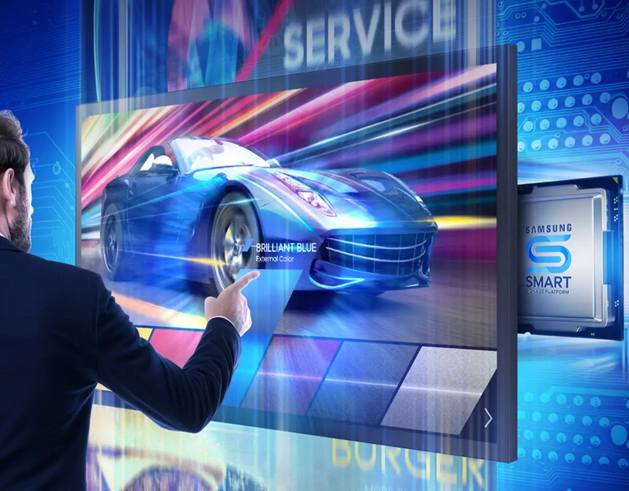 Samsung Samsung QM55B-T 55 inch 4k UHD interactive display Samsung Samsung QM55B-T 55 inch 4k UHD interactive display