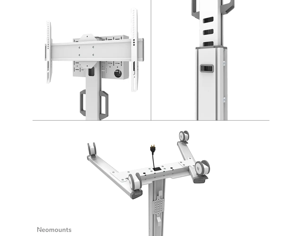 Neomounts Neomounts FL50S-825WH1 mobiele vloersteun Neomounts Neomounts FL50S-825WH1 mobiele vloersteun