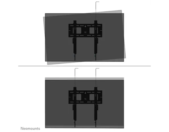 Neomounts Neomounts WL30-750BL14 vlakke heavy duty display muurbeugel Neomounts Neomounts WL30-750BL14 vlakke heavy duty display muurbeugel