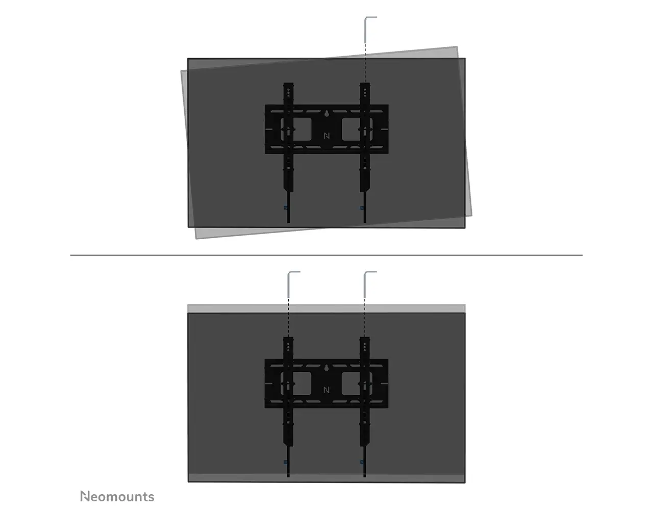 Neomounts Neomounts WL35-750BL14 kantelbare heavy duty display muurbeugel Neomounts Neomounts WL35-750BL14 kantelbare heavy duty display muurbeugel
