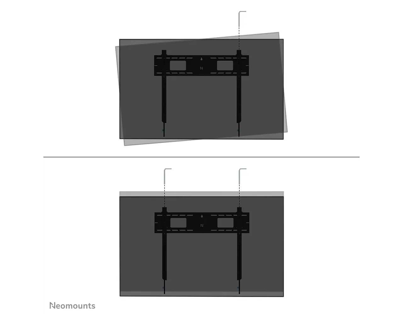 Neomounts Neomounts WL35-750BL18 kantelbare heavy duty display muurbeugel