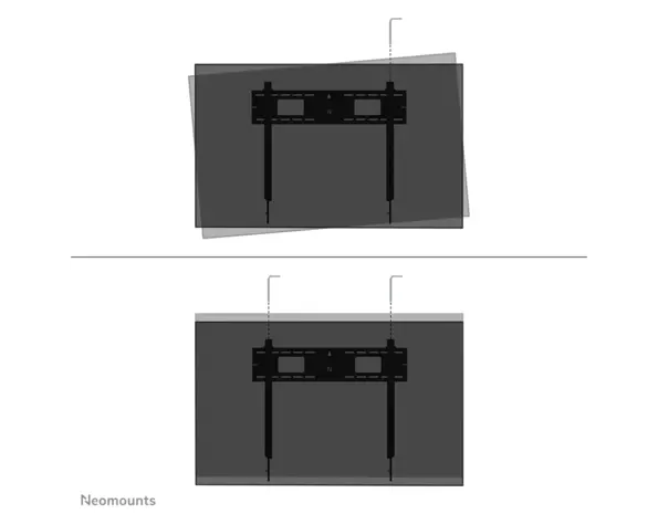 Neomounts Neomounts WL35-750BL18 kantelbare heavy duty display muurbeugel