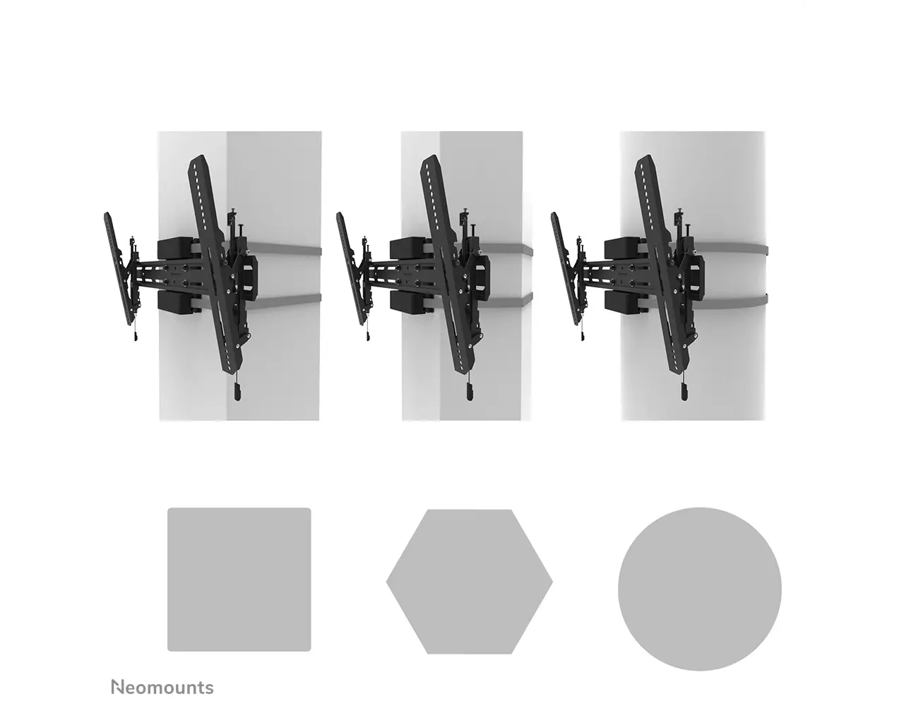 Neomounts Neomounts WL35S-910BL16 display pilaarbeugel Neomounts Neomounts WL35S-910BL16 display pilaarbeugel