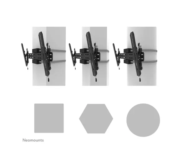 Neomounts Neomounts WL35S-910BL16 display pilaarbeugel Neomounts Neomounts WL35S-910BL16 display pilaarbeugel
