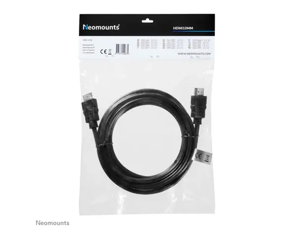 Neomounts Neomounts HDMI10MM HDMI kabel - 3 meter Neomounts Neomounts HDMI10MM HDMI kabel - 3 meter