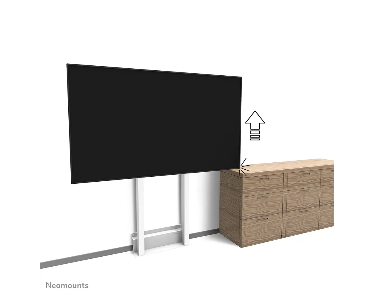 Neomounts Neomounts WL55-875WH1 gemotoriseerde vloerstandaard Neomounts Neomounts WL55-875WH1 gemotoriseerde vloerstandaard