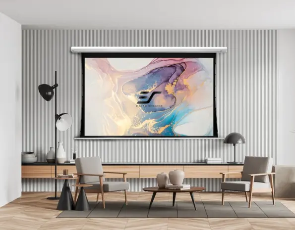 Elite Screens Elite Screens Saker Tab Tension AcousticPro UHD 110 inch elektrisch projectiescherm