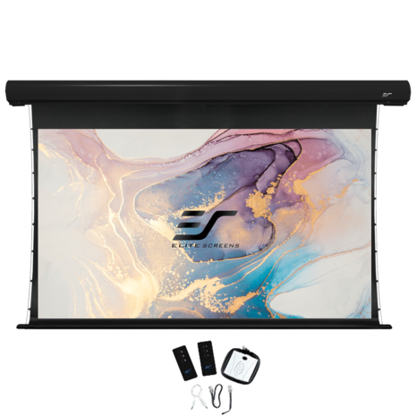Elite Screens Elite Screens Saker Tab Tension MaxWhite FG 110 inch elektrisch projectiescherm