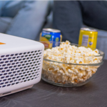 Hoe kijk ik televisie met een beamer?