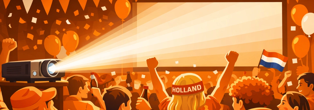 WK kijken met een beamer: alles wat je moet weten!