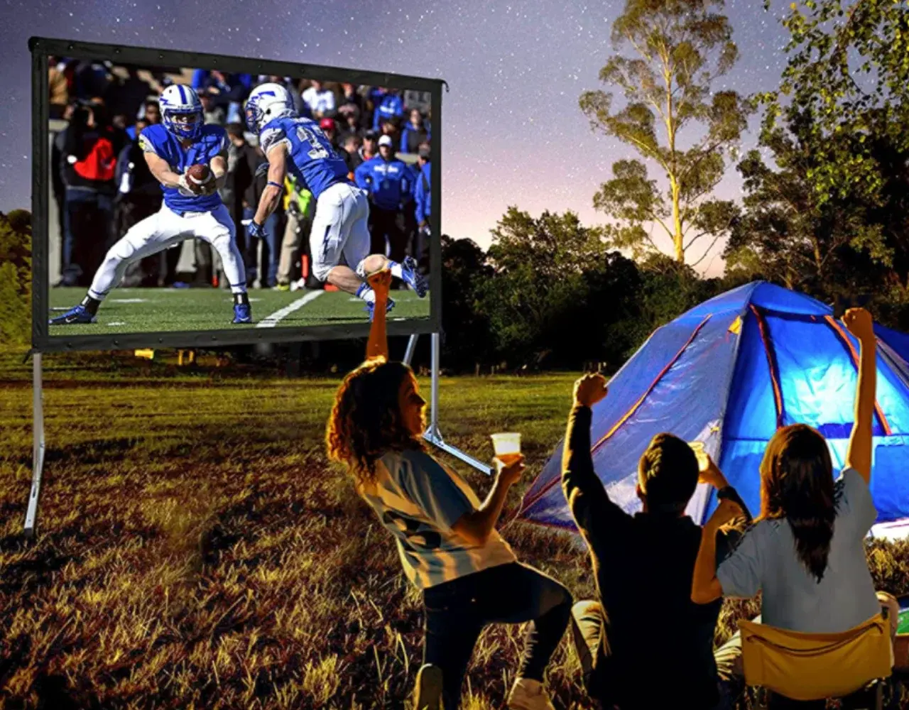 Elite Screens Elite Screens Yard Master 2 WraithVeil-Dual 180 inch mobiel projectiescherm Elite Screens Elite Screens Yard Master 2 WraithVeil-Dual 180 inch mobiel projectiescherm