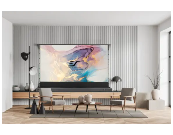 Elite Screens Elite Screens Kestrel Tab-Tension 3 CineGrey 4D floor-up projectiescherm