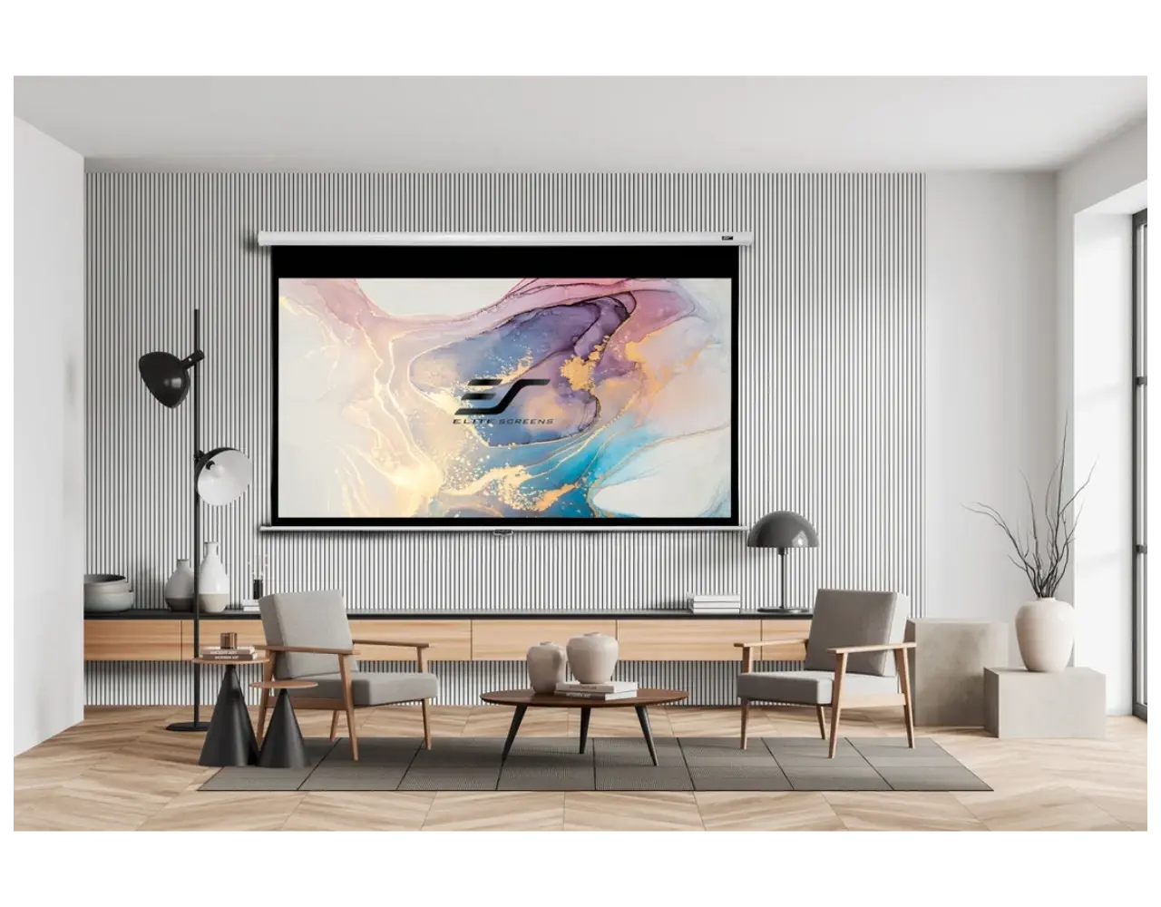 Elite Screens Elite Screens Manual MaxWhite 16:10 handbediend projectiescherm Elite Screens Elite Screens Manual MaxWhite 16:10 handbediend projectiescherm