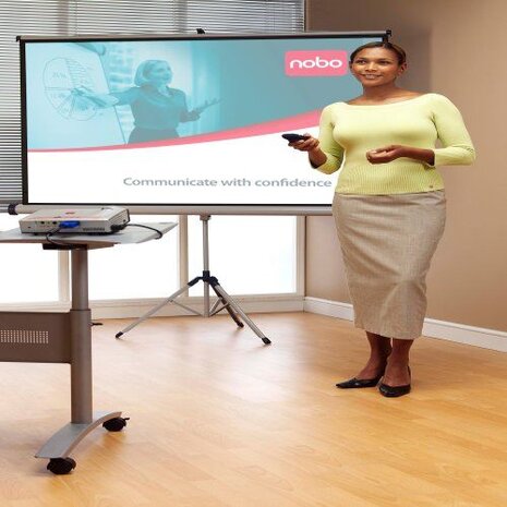 Nobo Nobo Projectiescherm Statiefmodel 1500x1138mm Nobo Nobo Projectiescherm Statiefmodel 1500x1138mm
