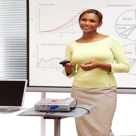 Nobo Nobo Projectiescherm Statiefmodel 1500x1138mm Nobo Nobo Projectiescherm Statiefmodel 1500x1138mm