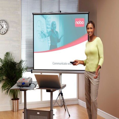 Nobo Nobo Projectiescherm Statiefmodel 1500x1138mm Nobo Nobo Projectiescherm Statiefmodel 1500x1138mm
