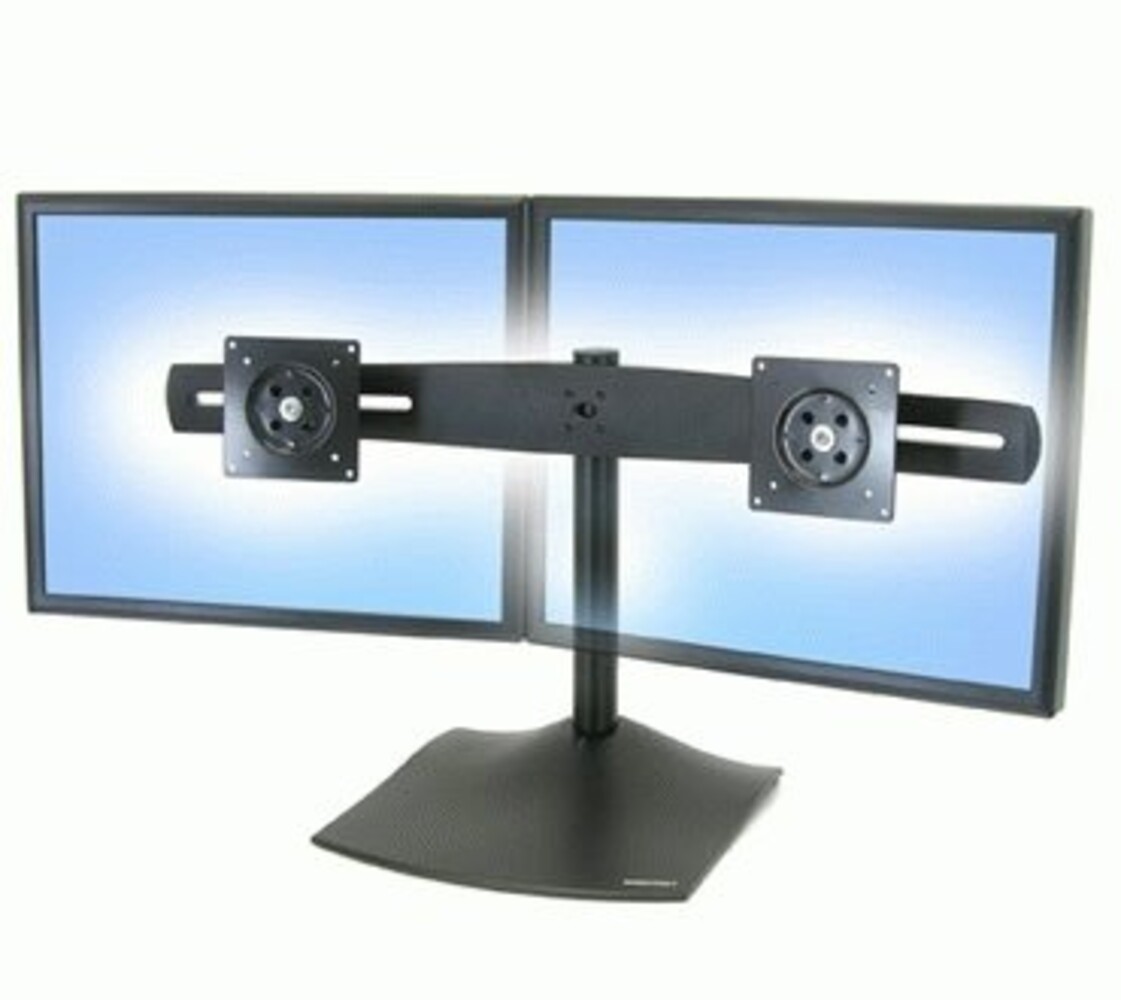 Ergotron Ergotron DS100 bureaustandaard voor twee beeldschermen Ergotron Ergotron DS100 bureaustandaard voor twee beeldschermen