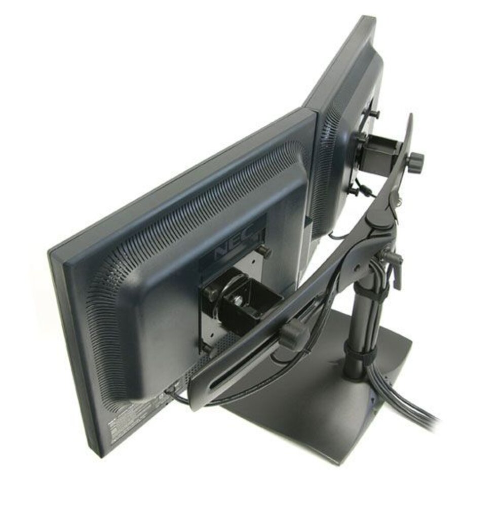 Ergotron Ergotron DS100 bureaustandaard voor twee beeldschermen Ergotron Ergotron DS100 bureaustandaard voor twee beeldschermen