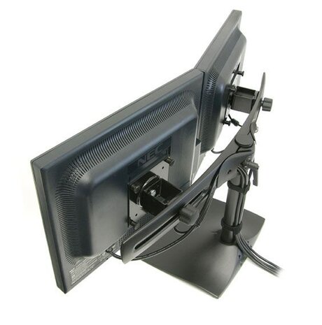 Ergotron Ergotron DS100 bureaustandaard voor twee beeldschermen Ergotron Ergotron DS100 bureaustandaard voor twee beeldschermen