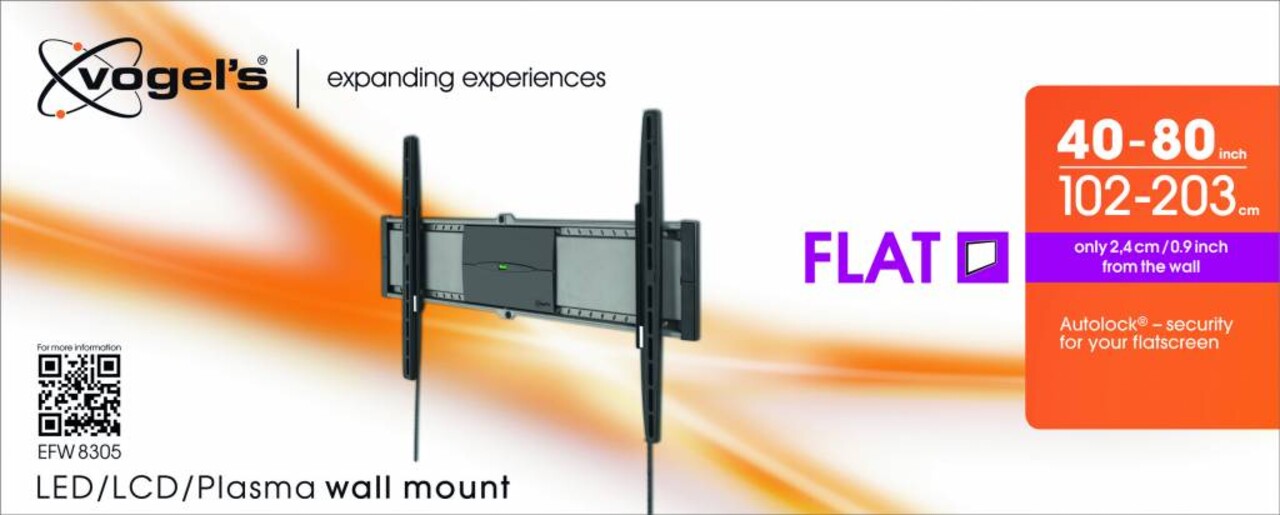 Vogel's Vogel's EFW 8305 - Platte TV-muurbeugel Vogel's Vogel's EFW 8305 - Platte TV-muurbeugel