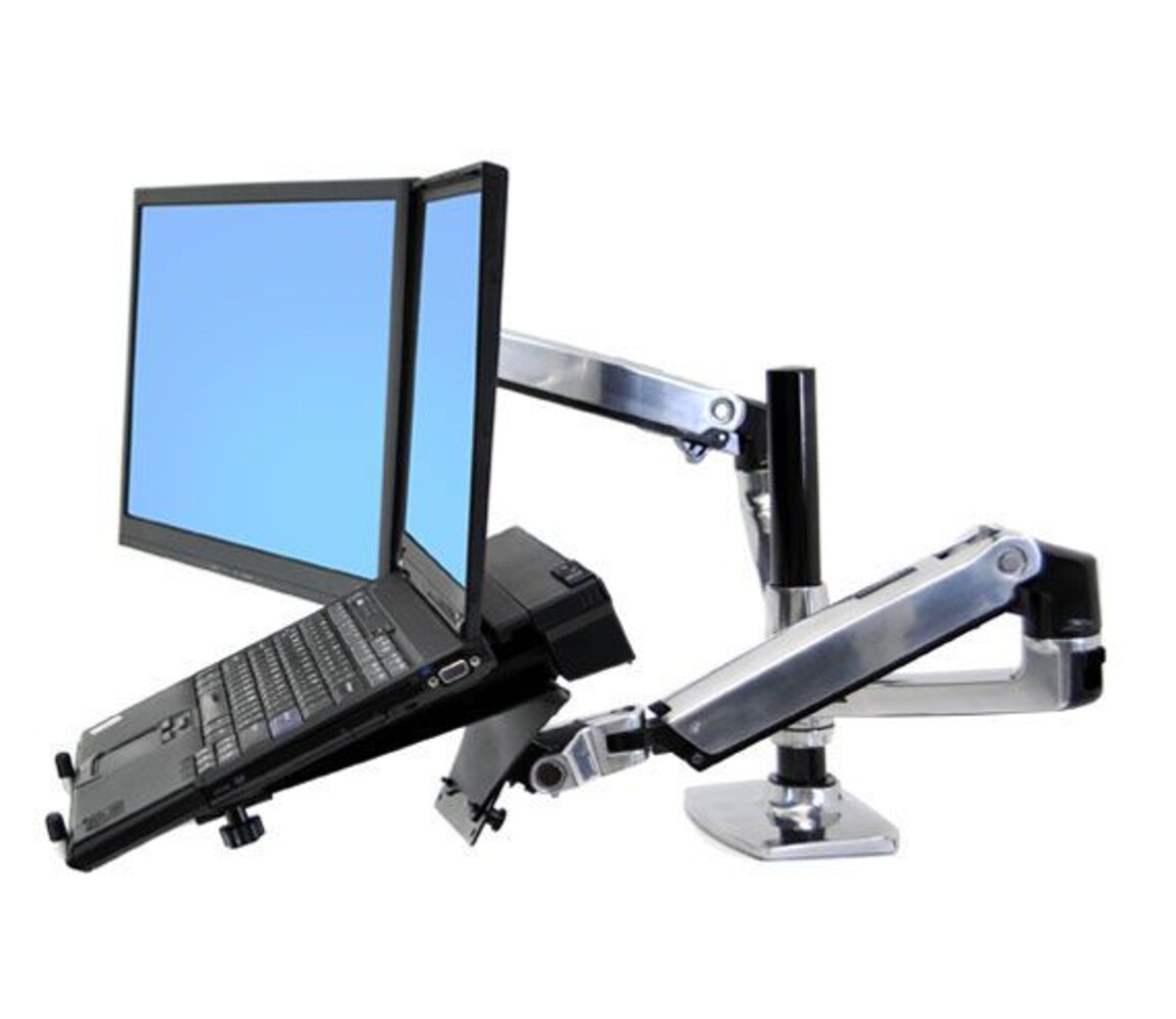 Ergotron Ergotron LX Series Dual Stacking Arm 45-248-026 Ergotron Ergotron LX Series Dual Stacking Arm 45-248-026