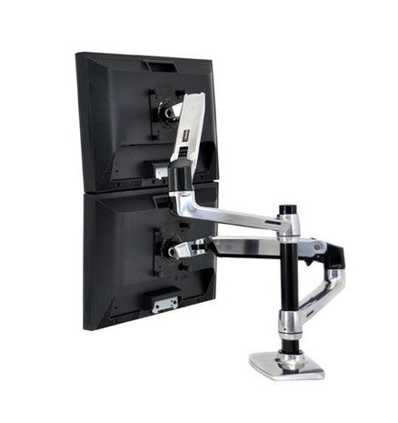 Ergotron Ergotron LX Series Dual Stacking Arm 45-248-026 Ergotron Ergotron LX Series Dual Stacking Arm 45-248-026