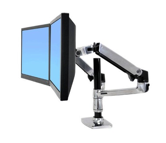 Ergotron Ergotron LX Series Dual Stacking Arm 45-248-026 Ergotron Ergotron LX Series Dual Stacking Arm 45-248-026