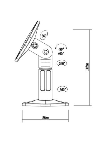 Newstar Newstar SPEAKER-W100 speaker steun