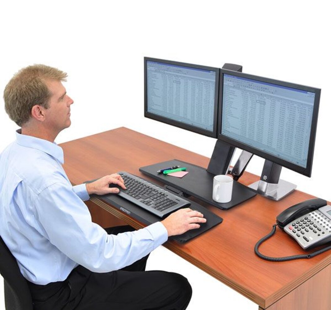 Ergotron Ergotron WorkFit WorkFit-A, Dual Ergotron Ergotron WorkFit WorkFit-A, Dual
