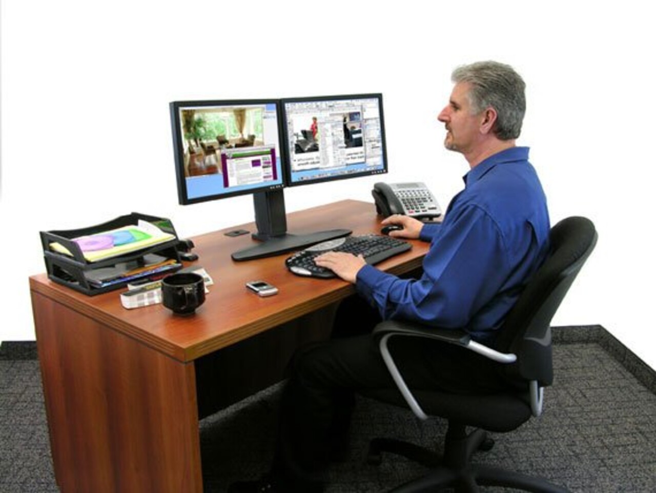 Ergotron Ergotron Neo Flex Dual Monitor Lift Stand Ergotron Ergotron Neo Flex Dual Monitor Lift Stand