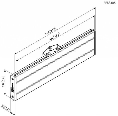 Vogel's Vogel's PFB 3405 Interface plaat 515 mm zwart Vogel's Vogel's PFB 3405 Interface plaat 515 mm zwart
