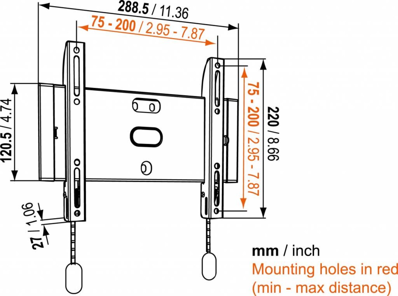 Vogel's Vogel's BASE 05 S Platte TV-muurbeugel Vogel's Vogel's BASE 05 S Platte TV-muurbeugel