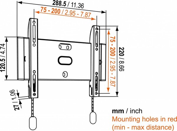 Vogel's Vogel's BASE 05 S Platte TV-muurbeugel Vogel's Vogel's BASE 05 S Platte TV-muurbeugel