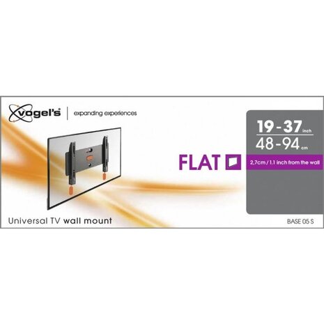 Vogel's Vogel's BASE 05 S Platte TV-muurbeugel Vogel's Vogel's BASE 05 S Platte TV-muurbeugel