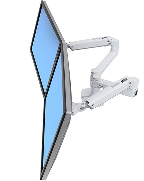 Ergotron LX Series 33" Witte bureau steun afbeelding