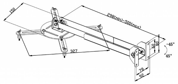 Valueline Valueline VLM-PM31 projectorbeugel Valueline Valueline VLM-PM31 projectorbeugel