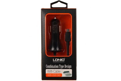 LDNIO Combination Type Design Car Charger 2.1 A
