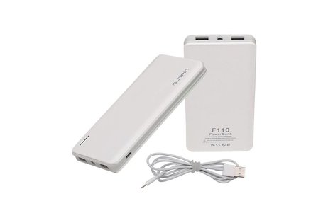 Sunpin Power Bank F110 Capacity: 3.7V / 11000mAh Wit/Grijs