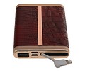 Power Bank D610 met ingebouwd iPhone kabel 6000mAh D.Bruin