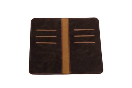 Pull Up Portemonnee Maat L Mocca