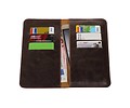 Pull Up Portemonnee Maat L Mocca